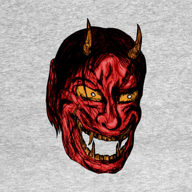 REd demon Mask by fixedthor